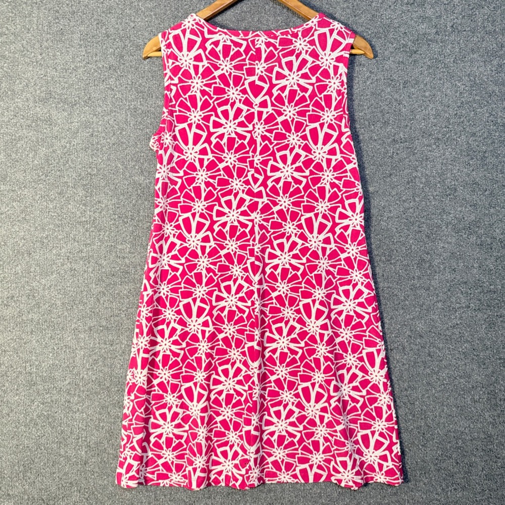 Ronni Nicole Dress Womens Medium Sheath Sleeveless Pink White - Picture 8 of 8